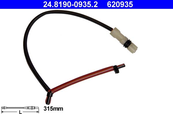 ATE 24.8190-0935.2 - Contact d'avertissement, usure des plaquettes de frein www.widencarpieces.com