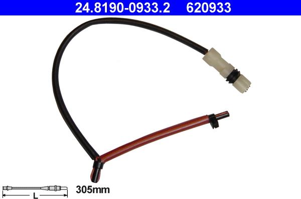 ATE 24.8190-0933.2 - Contact d'avertissement, usure des plaquettes de frein www.widencarpieces.com