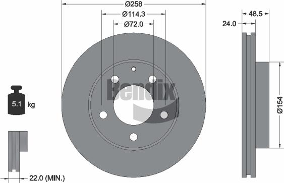 BENDIX Braking BDS1786 - Disque de frein www.widencarpieces.com