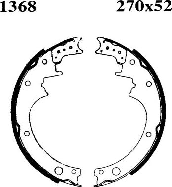 BSF 01368 - Jeu de mâchoires de frein www.widencarpieces.com