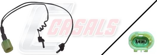 Casals 50087 - Contact d'avertissement, usure des plaquettes de frein www.widencarpieces.com