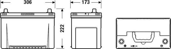 DETA DA955 - Batterie de démarrage www.widencarpieces.com