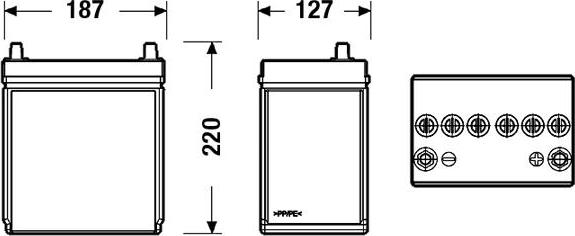 DETA DB356 - Batterie de démarrage www.widencarpieces.com