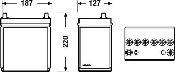 DETA DB357 - Batterie de démarrage www.widencarpieces.com