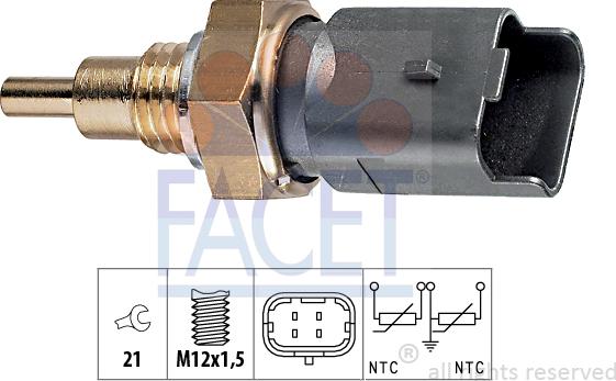 FACET 7.3286 - Sonde de température, liquide de refroidissement www.widencarpieces.com