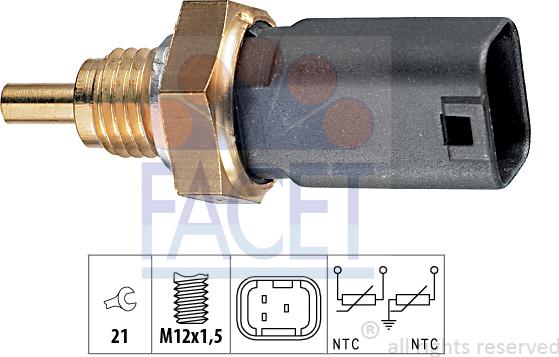 FACET 7.3273 - Sonde de température, liquide de refroidissement www.widencarpieces.com