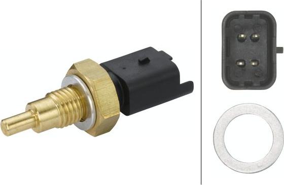 HELLA 6PT 009 309-581 - Sonde de température, liquide de refroidissement www.widencarpieces.com