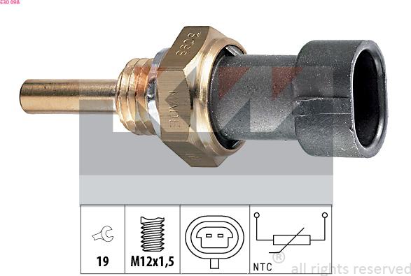 KW 530 098 - Sonde de température, liquide de refroidissement www.widencarpieces.com