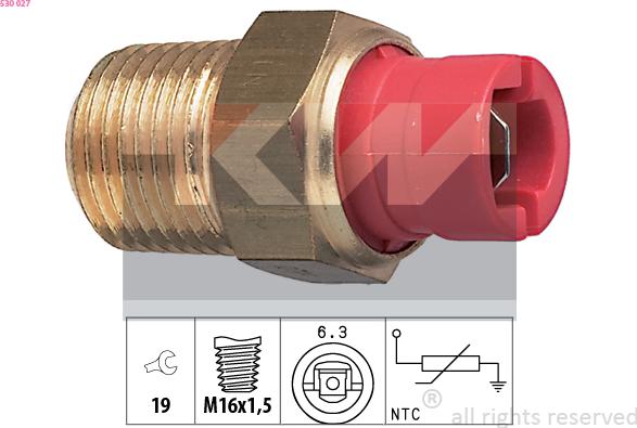 KW 530 027 - Sonde de température, liquide de refroidissement www.widencarpieces.com