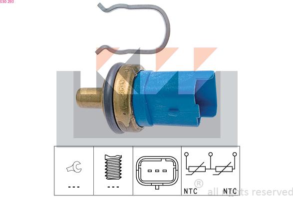 KW 530 293 - Sonde de température, liquide de refroidissement www.widencarpieces.com