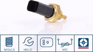 NISSENS 207001 - Sonde de température, liquide de refroidissement www.widencarpieces.com