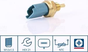 NISSENS 207033 - Sonde de température, liquide de refroidissement www.widencarpieces.com