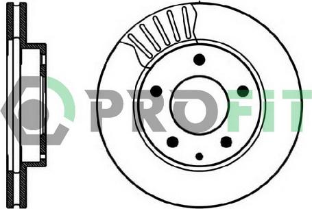 Profit 5010-0496 - Disque de frein www.widencarpieces.com