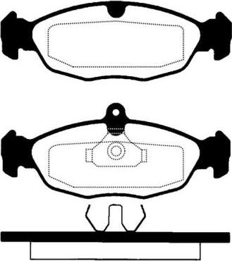 GM 93225573 - Kit de plaquettes de frein, frein à disque www.widencarpieces.com