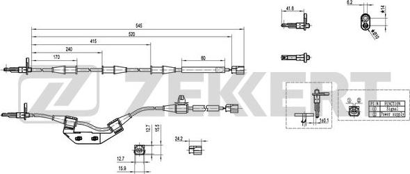 Zekkert SE-6151 - Capteur, vitesse de roue www.widencarpieces.com