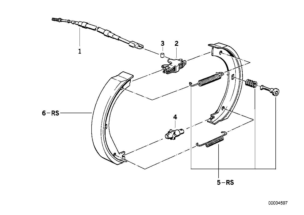 BMW 34410304724 - Kit d'accessoires, mâchoires de frein de stationnement www.widencarpieces.com