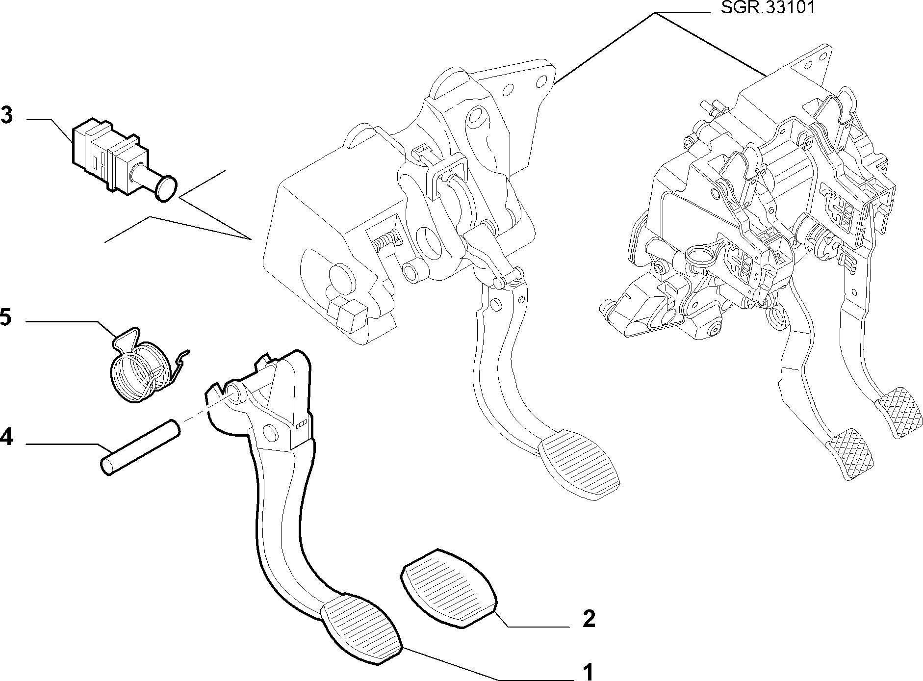 FCA 55701396 - Interrupteur des feux de freins www.widencarpieces.com