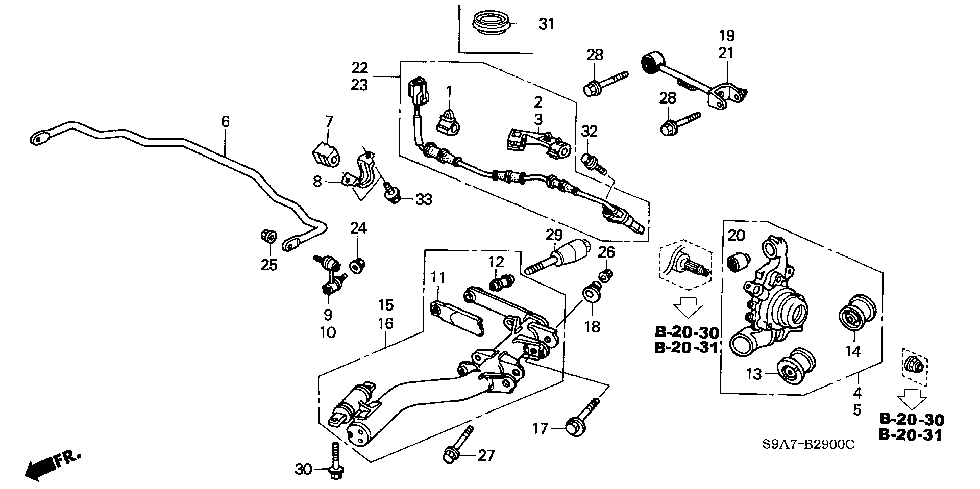 Honda 57475-S9A-013 - Capteur, vitesse de roue www.widencarpieces.com