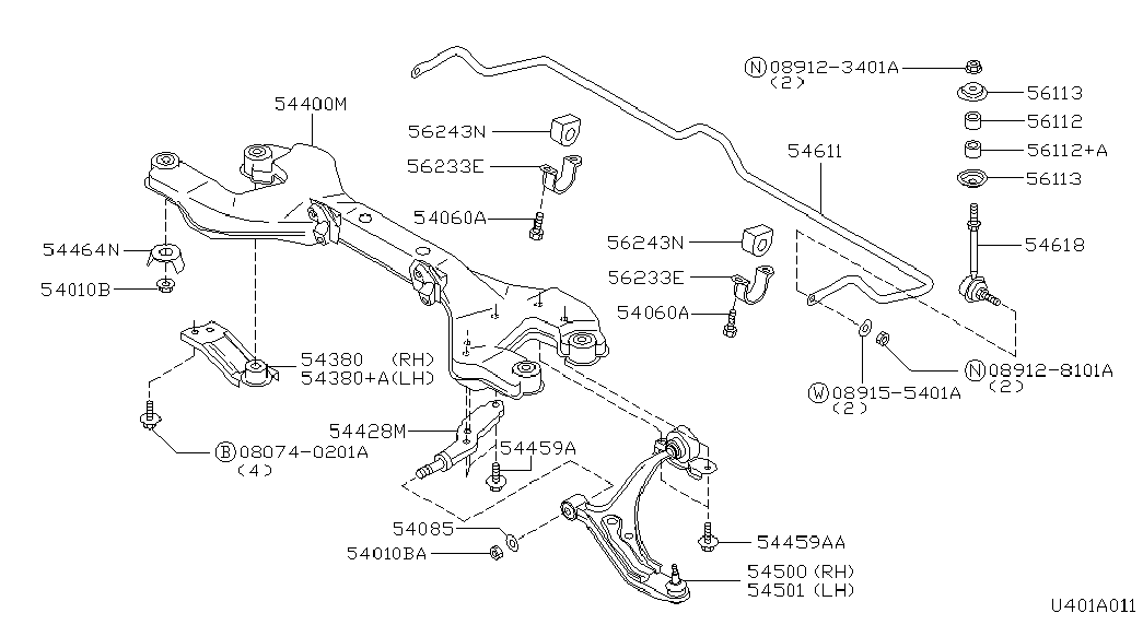 NTY ZWD-NS-031 - Bras de liaison, suspension de roue www.widencarpieces.com