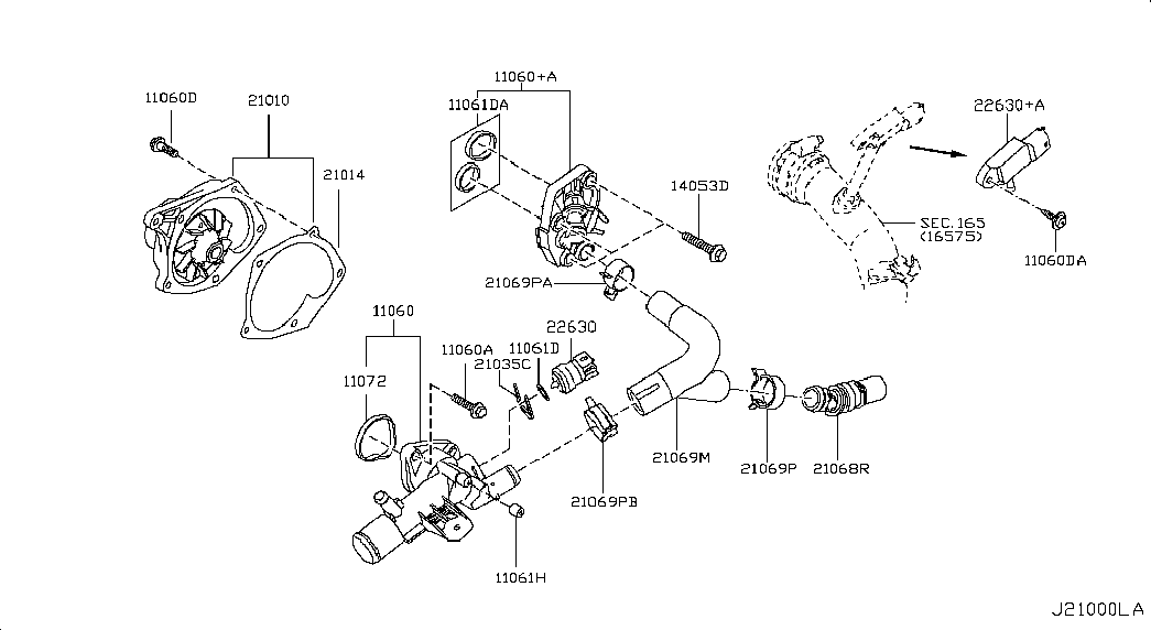 NISSAN 5295200QAA - Thermostat d'eau www.widencarpieces.com