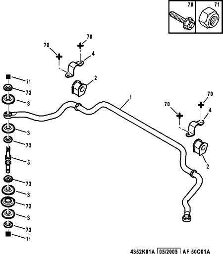 PSA 6822.TV - Entretoise / tige, stabilisateur www.widencarpieces.com