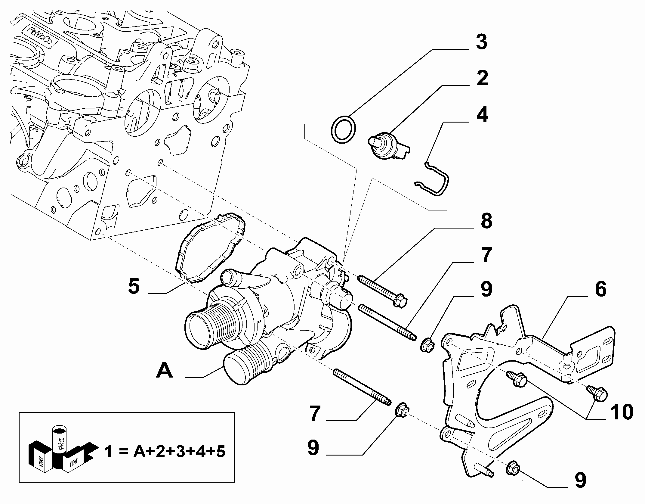FCA 9632562080 - Sonde de température, liquide de refroidissement www.widencarpieces.com